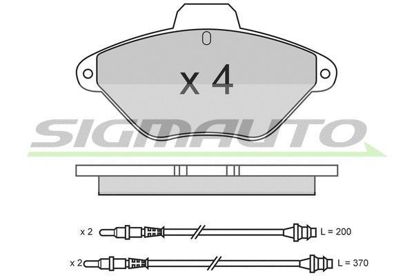 Brake Pad Set, disc brake (SPA565)
