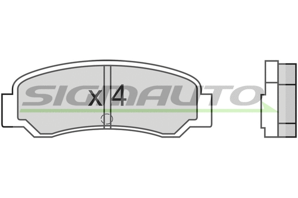 Brake Pad Set, disc brake (SPA300)