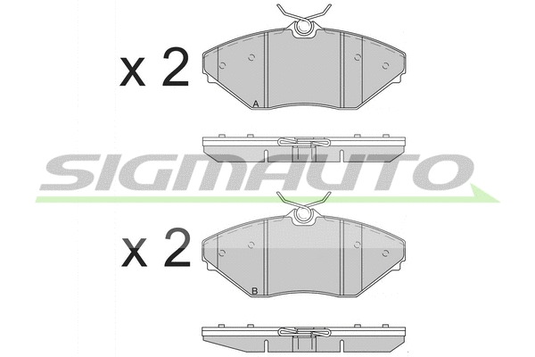 Brake Pad Set, disc brake (SPB588)