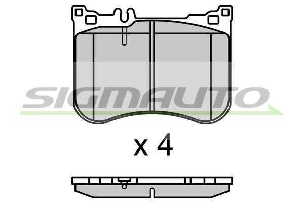 Brake Pad Set, disc brake (SPB712)
