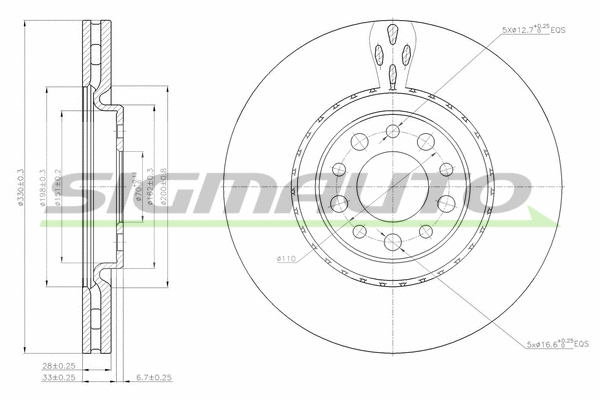 Brake Disc (DBB455V)