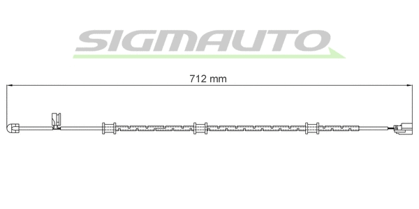 Warning Contact, brake pad wear (WI0960)