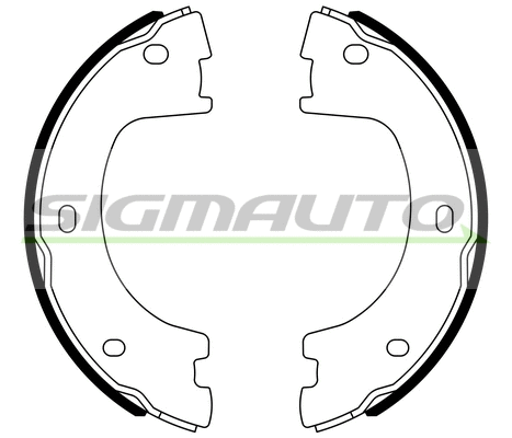 Brake Shoe Set, parking brake (SFA560)