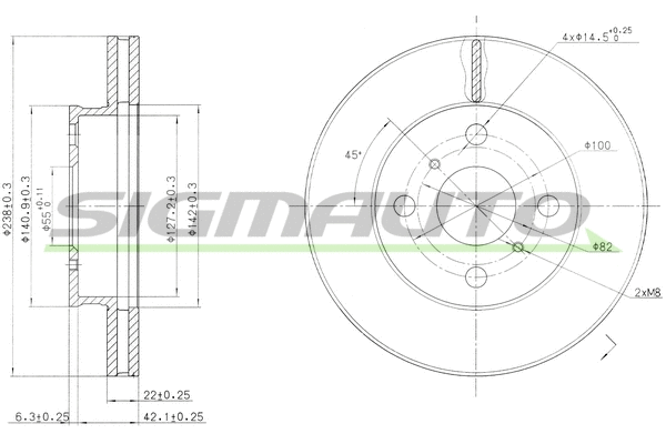 Brake Disc (DBA413V)