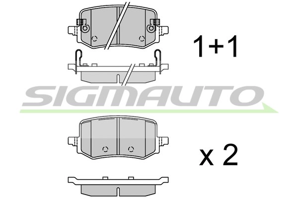 Brake Pad Set, disc brake (SPB927)