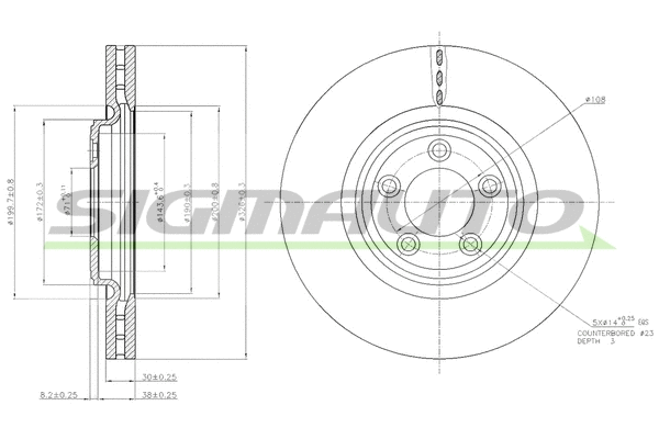 Brake Disc (DBB702V)