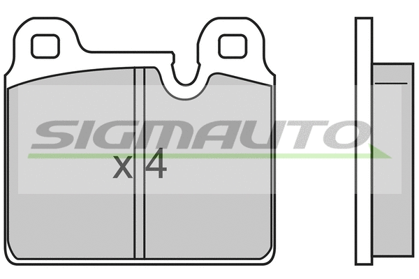 Brake Pad Set, disc brake (SPA636)