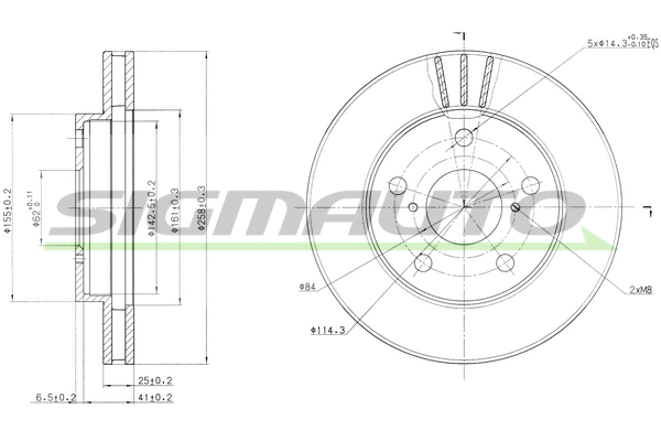 Brake Disc (DBA505V)