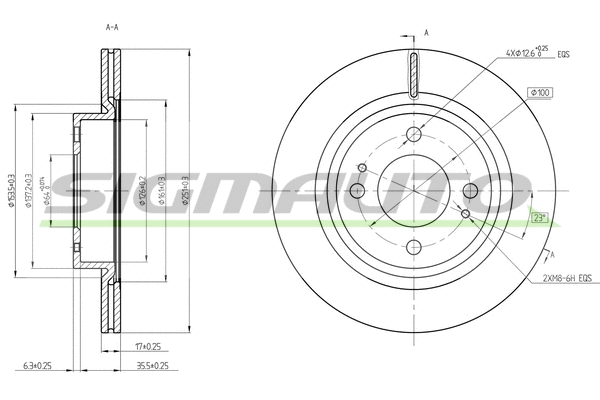 Brake Disc (DBC467V)