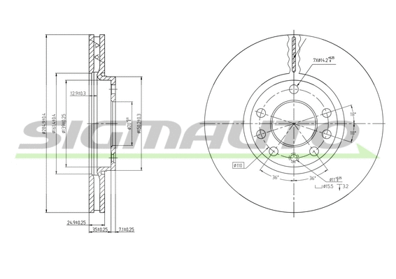 Brake Disc (DBB191V)