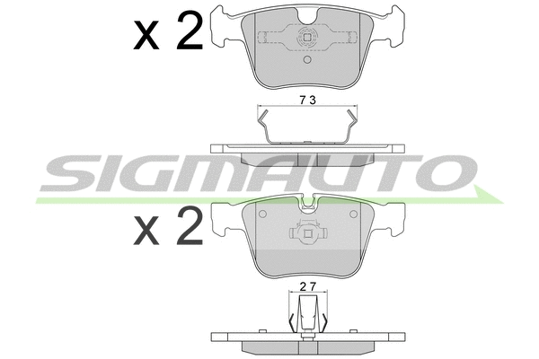Brake Pad Set, disc brake (SPB610)