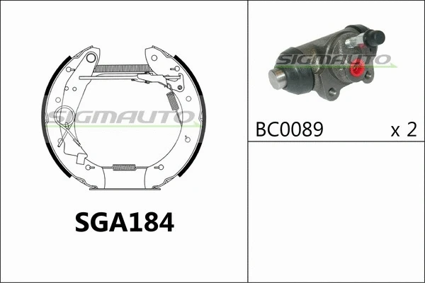 Brake Shoe Set (SGA184)