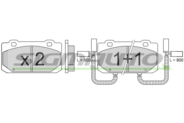 Brake Pad Set, disc brake (SPA319)
