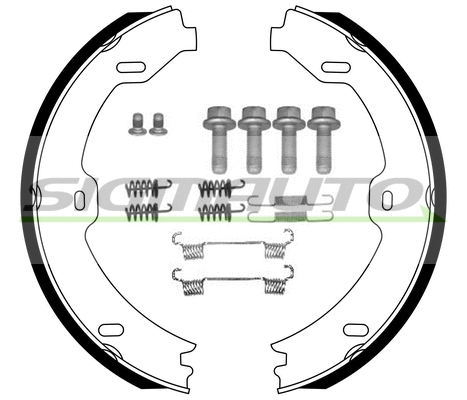 Brake Shoe Set, parking brake (SFA312-1)