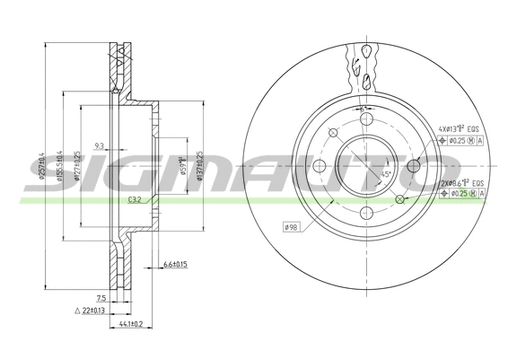 Brake Disc (DBA178V)