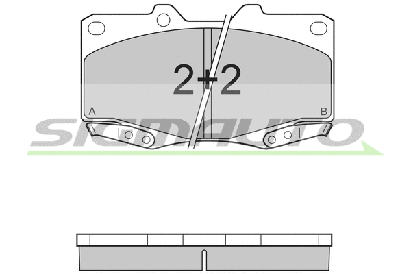 Brake Pad Set, disc brake (SPB319)