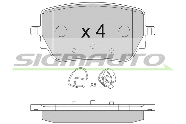 Brake Pad Set, disc brake (SPB850)