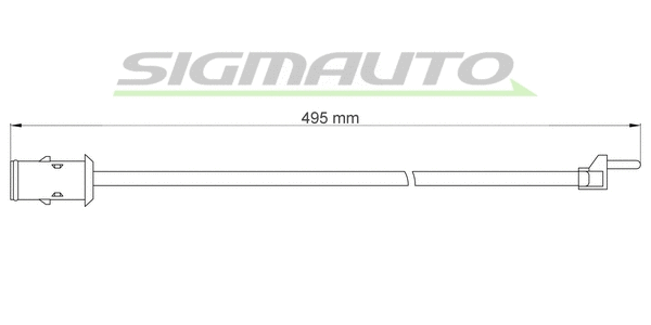 Warning Contact, brake pad wear (WI0904)