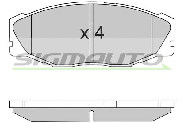 Brake Pad Set, disc brake (SPA697)
