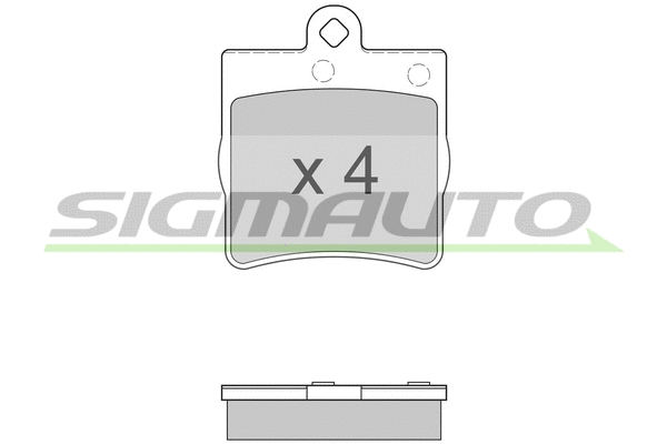 Brake Pad Set, disc brake (SPA861)