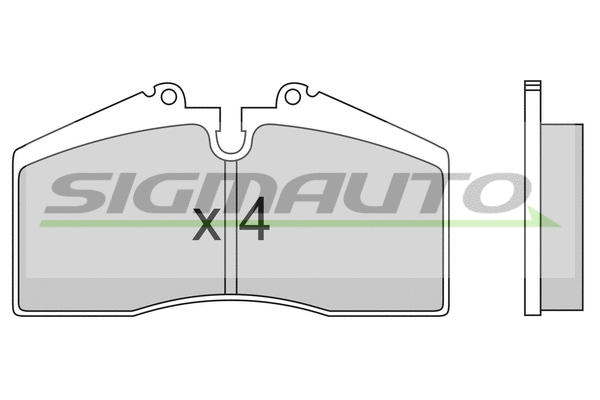 Brake Pad Set, disc brake (SPA449)
