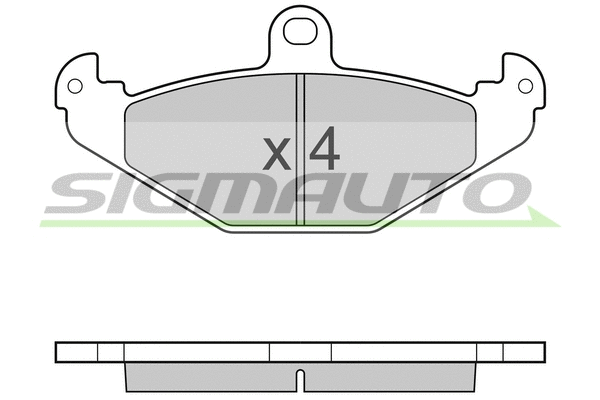 Brake Pad Set, disc brake (SPB033)