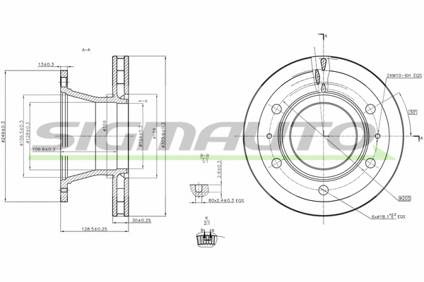 Brake Disc (DB0322V)
