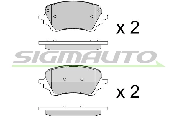 Brake Pad Set, disc brake (SPB918)