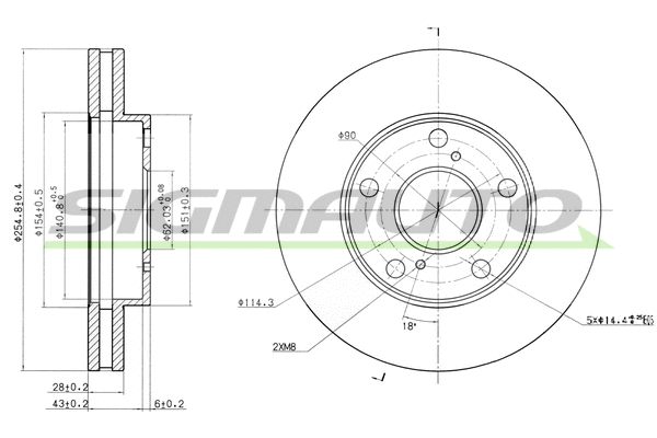 Brake Disc (DBA702V)