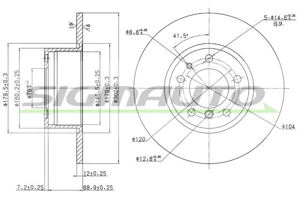 Brake Disc (DBA210S)