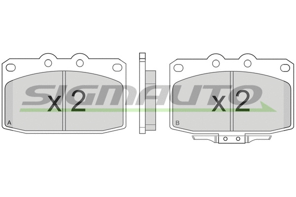 Brake Pad Set, disc brake (SPA369)