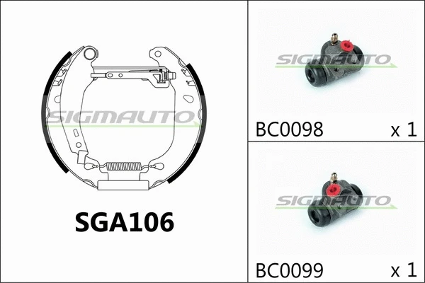 Brake Shoe Set (SGA106)