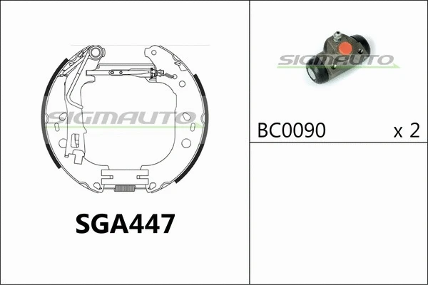 Brake Shoe Set (SGA447)