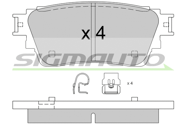 Brake Pad Set, disc brake (SPB826)