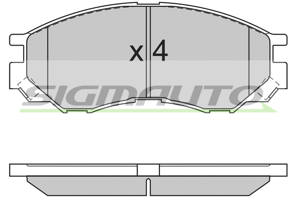 Brake Pad Set, disc brake (SPA775)