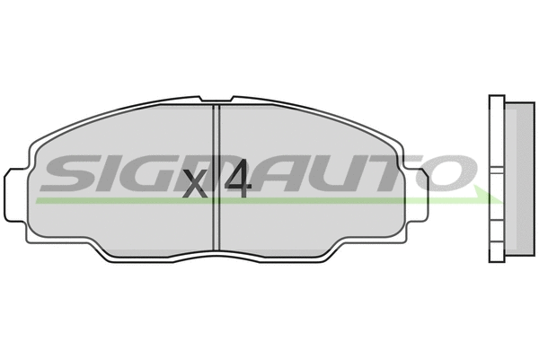 Brake Pad Set, disc brake (SPA540)