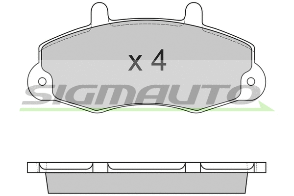 Brake Pad Set, disc brake (SPA525)