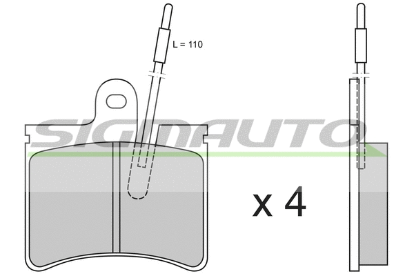 Brake Pad Set, disc brake (SPA161)