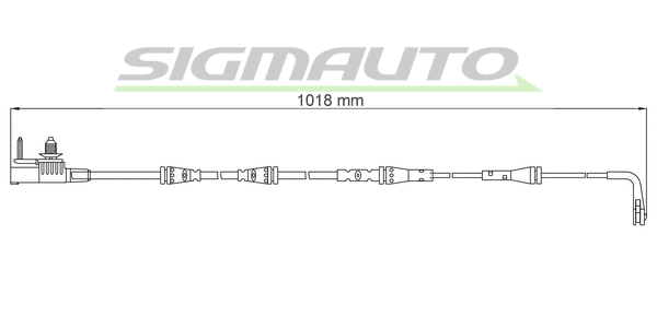 Warning Contact, brake pad wear (WI0957)