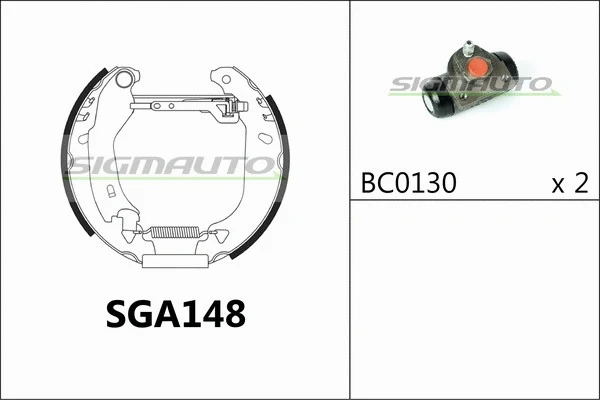 Brake Shoe Set (SGA148)