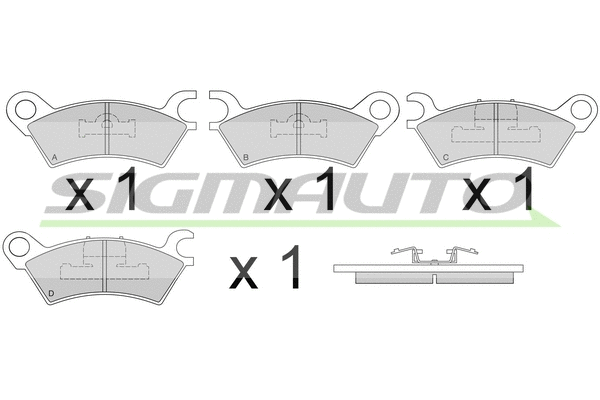 Brake Pad Set, disc brake (SPA250)