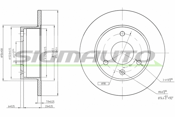 Brake Disc (DBA132S)