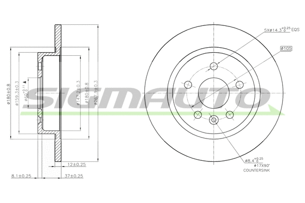 Brake Disc (DBB872S)