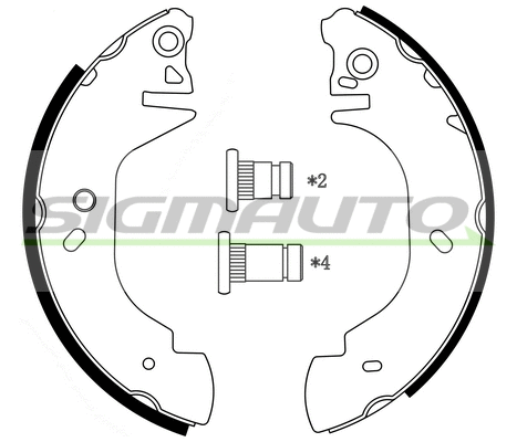 Brake Shoe Set (SFA232)