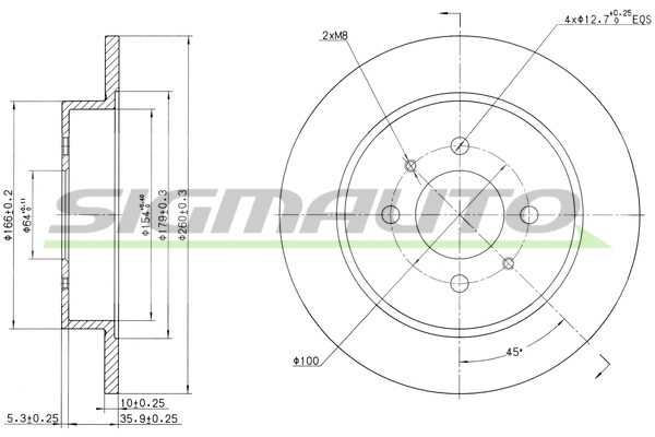 Brake Disc (DBA988S)
