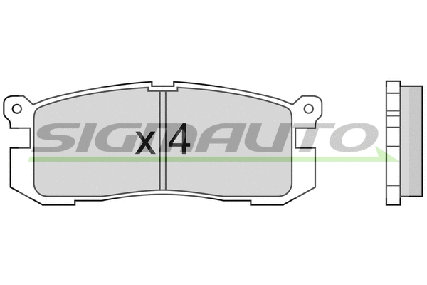 Brake Pad Set, disc brake (SPA424)