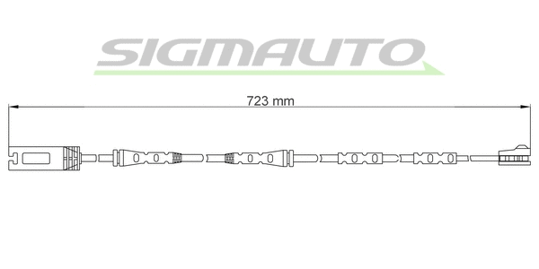 Warning Contact, brake pad wear (WI0690)