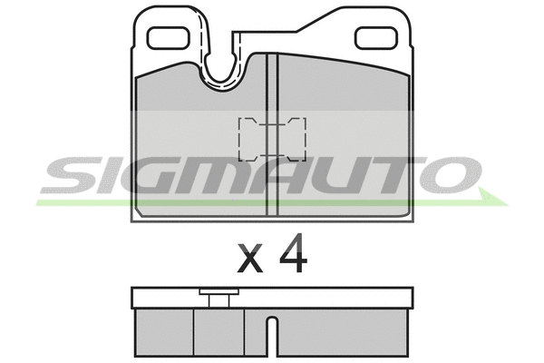 Brake Pad Set, disc brake (SPA555)