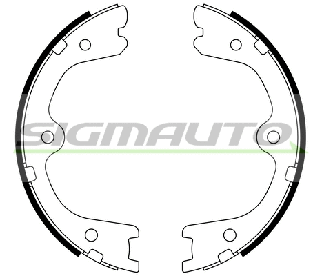 Brake Shoe Set, parking brake (SFA872)