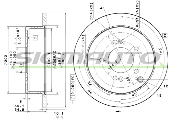 Brake Disc (DBB493S)